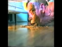 [ Scat Fetish Porn ] Vintage gay scat fetish guy is literally covered in shit